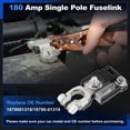 thumbnail image 3 of 180Amp Single Pole Battery Fuse w/ Positive Battery Terminal for Hyundai Sonata Elantra Tucson 18790-01319 Battery Fusible Fuselink Fuse B for Kia Optima Sorento Sportage M8 M6 Nut, 3 of 7