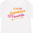 thumbnail image 4 of Inktastic I'm Grandma's Favorite with Arrow and Hearts in Pink Boys or Girls Long Sleeve Toddler T-Shirt, 4 of 5