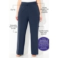 thumbnail image 5 of Catherines Women's Plus Size Right Fit Curvy Wide Leg Pant, 5 of 6