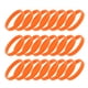 thumbnail image 1 of Pulseras de Silicona Sólidas de 24 Pcs para Deportes Naranja, 1 of 1