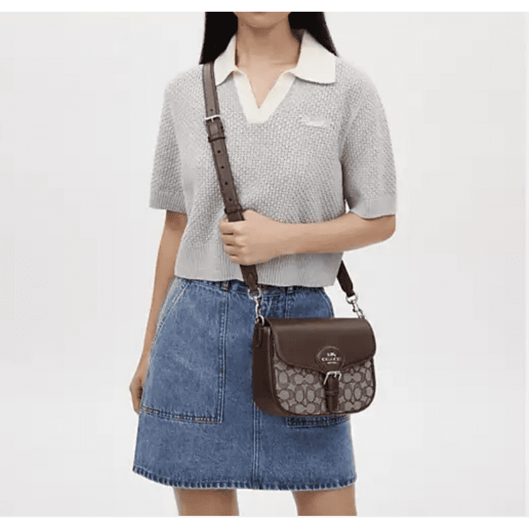 Coach Amelia Saddle Bag In Signature Jacquard - Walmart.com Coach Amelia Saddle Bag In Signature Jacquard - Walmart.com