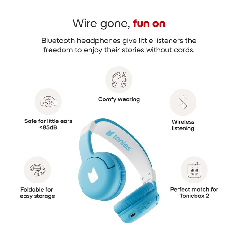 tonies ヘッドフォン ブルー 3歳以上 Amazon.com: Tonies Foldable Wired Headphones for Kids