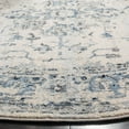 thumbnail image 3 of SAFAVIEH Charleston Zharko Floral Area Rug, Ivory/Navy, 4' x 4' Round, 3 of 8