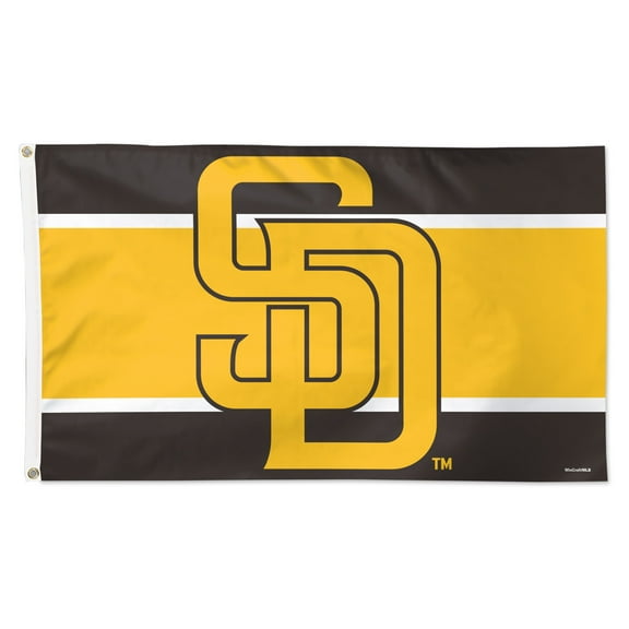 WinCraft San Diego Padres 3' x 5' Horizontal Stripe Deluxe Single-Sided Flag