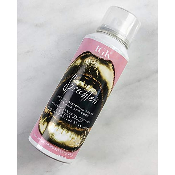 IGK Igk Speechless Dry Oil Finishing Hairspray For Hair And Body& & 2