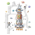 thumbnail image 5 of Vinil Decorativo Cohete Astronauta Regla de Crecimiento Niño Dara Baby Syene VinDe254, 5 of 5