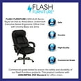 thumbnail image 4 of Flash Furniture HERCULES Series Big & Tall 500 lb. Rated Black LeatherSoft Executive Swivel Ergonomic Office Chair with Chrome Base and Arms, 4 of 7
