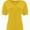 Yellow, variant on Womens Casual Cropped T Shirts V Neck Swiss Dot Puff Sleeve Crop Tops Summer Loose Basic Tees Tshirts