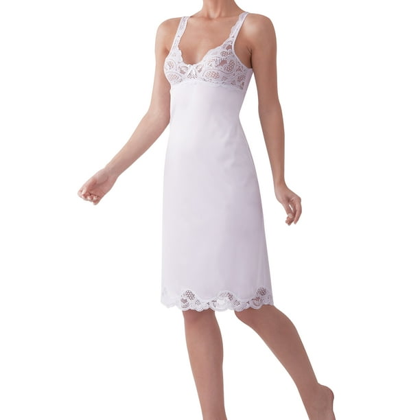 Women's Antistatic Vintage-style Full Slip w/Lace Details - Walmart.com