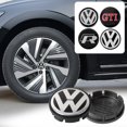 thumbnail image 2 of 56/65/66MM Original Car Styling Wheel Center Hub Cap Cover For VW R GTI LOGO Badge Auto Hubcap Modification Accessory 6N0 601171 VW-56MM, 2 of 6