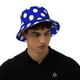 thumbnail image 4 of Balery Blue And White Polka Dot Sombreros para el sol para hombre y mujer, sombrero de pescador con UPF 50+, 4 of 6