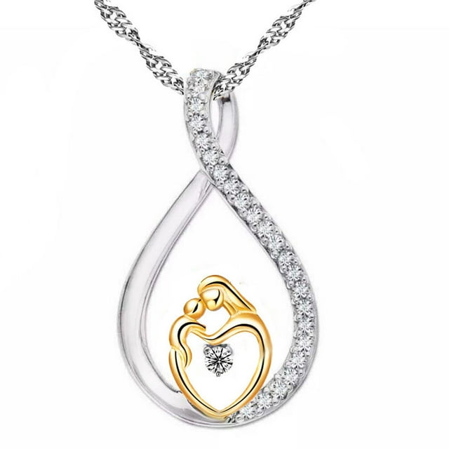Collar para mujer, Joyas para mujer, Joyas para mujer, Regalos para el Día de la Madre, Collar de circonitas, Collar de oro