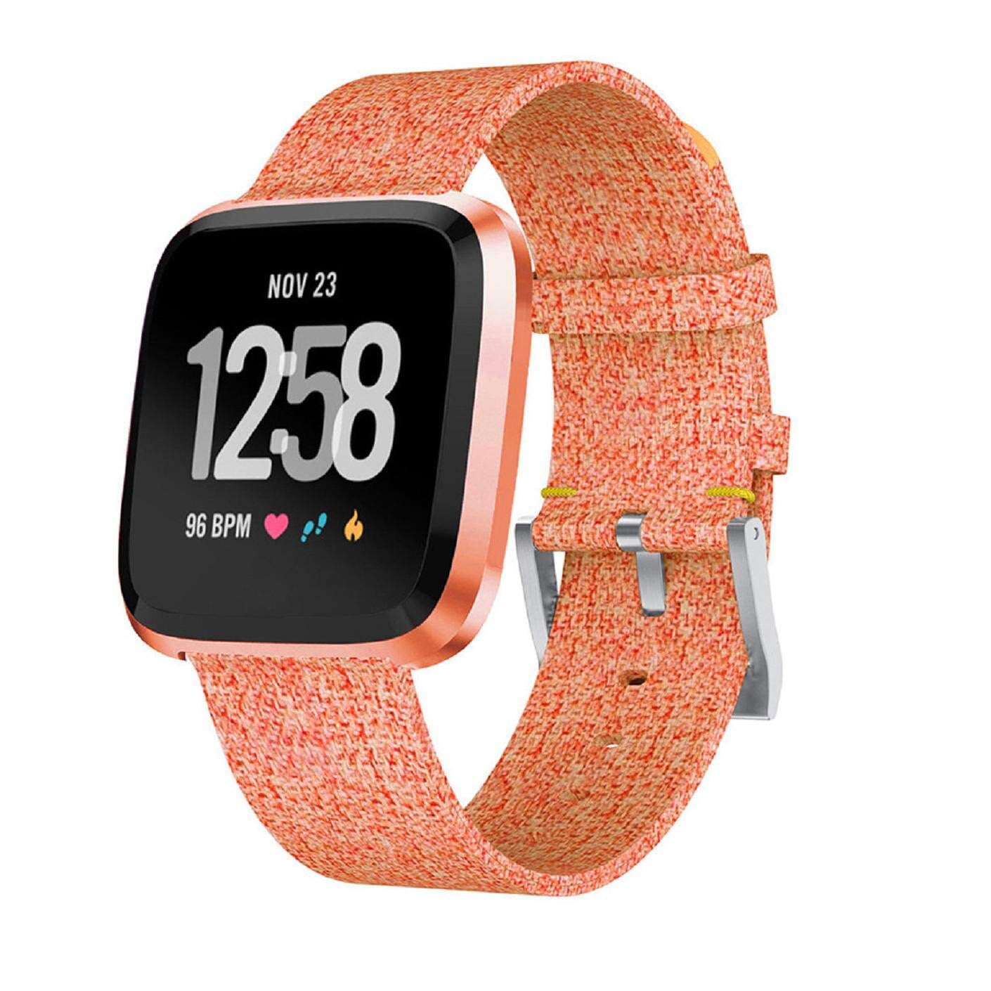 fitbit versa orange band