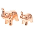 thumbnail image 5 of GOOHOCHY Rose Gold Ceramic Elephant Ornament for Home Decoration Use Chic Style 2 Pieces 3.5 Inches, 5 of 8