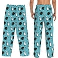 thumbnail image 3 of HPINK-T Men's Pajama Pants Pjs Bottoms With Pockets Sleep Lounge Pants For Men, 3 of 11