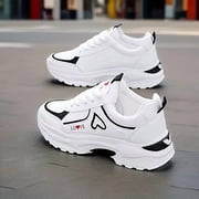 Lightweight And Stylish Sneakers for Women, Perfect for Spring And Autumn, Featuring Soft Soles And a Trendy Heart Pattern, Ideal for Female Students And Outdoor Activities., Women Shoes