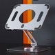 thumbnail image 4 of Injueey Soporte plegable para tableta Rotación Multi-ángulo Soporte ajustable Escritorio de oficina Manos libres para computadora portátil Electrónica Plata, 4 of 6