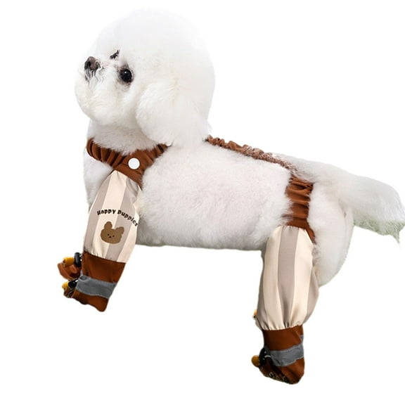 Adjustable Dog Leg Covers Comfortable Waterproof Cloth Pants with Foot Cover for Pet Outdoor Walking Camping