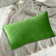 thumbnail image 4 of NWOKYZGH Velvet Rectangular Throw Pillow Covers 12x20 Inch, 1Pc Soft Cozy Solid Decorative Luxury Cushion Cases for Couch Sofa Bed Living Room Bedroom, 4 of 6