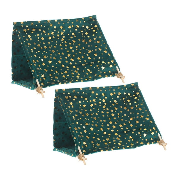 GOOHOCHY 2pcs Camping Toy Doll House Mini Tent Model Miniature House Decor Tiny House Accessories