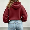 thumbnail image 5 of Timegard Lightweight Sweatshirts Women Cropped Hoodies Long Sleeve Loose Drawstring Bottom Workout Running Pullover Fall Fashion, 5 of 6