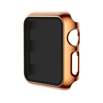 Allytechgroup 2 Pack Hard PC Case Compatible for Apple Watch Series 10 42mm, [Privacy Screen Protector] Ultra-Thin Overall Shockproof Protective Cover for iWatch Series 10 42mm, Rosegold