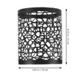 thumbnail image 3 of GOOHOCHY Pendant Light Shade Black Iron Hollow Out For Hallway 1Pcs, 3 of 8