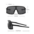 thumbnail image 4 of Ciclismo Gafas de sol para de montaña gafas deportivas con protección UV (negro) Likrtyny Para estrenar, 4 of 9