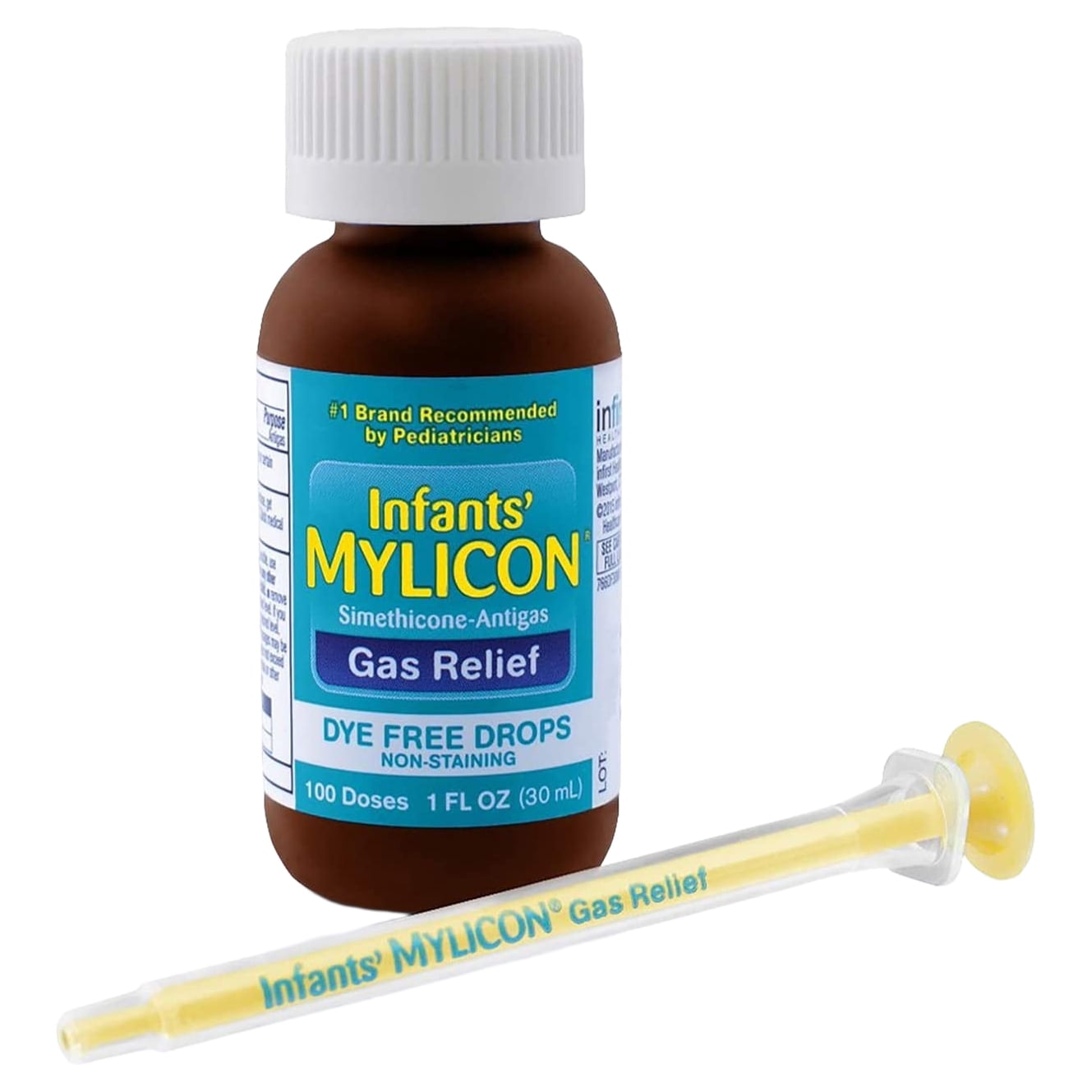MYLICON Infant Gas Relief Dye Free Drops 1 oz (Pack of 3)