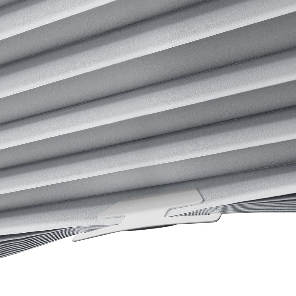 Lumi Cordless White PP Room Darkening Temporary Pleated Shades (6-PK) 48 W x 72 H Inches