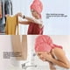 thumbnail image 5 of Fiudx Toalla de Microfibra para El Cabello, de Secado Rápido, para Cabello Largo, Grueso y Rizado, con Correa Elástica para Un Ajuste Seguro, Súper Suave y Ligera, Perfecta para Spa En Casa o Viajes,, 5 of 6