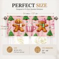 thumbnail image 4 of AshasdS Christmas Gingerbread Window Valance Holiday Curtain Valance Seasonal Winter Kitchen Window Decor, 4 of 5