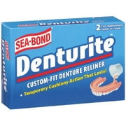 Sea-Bond: Temporary Denture Reliner W/Custom Fit & 2 Applications Denturite