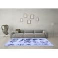 thumbnail image 3 of Ahgly Company Indoor Square Abstract Blue Modern Area Rugs, 7' Square, 3 of 4