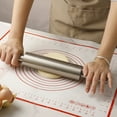 thumbnail image 5 of Hilingoto Kneading pad 40*30*0.04cm red, barbecue mat Non Slip Silicone Mat Extra Large With Measurements For Silicone Baking Mat Counter Mat Dough Rolling Mat Oven Liner Christmas clearance, 5 of 9