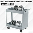 thumbnail image 6 of Huisuilinss Rolling Tool Cart,2 Tier Rolling Utility Cart On Wheels,Industrial Service Cart,Tool Storage Organizer For Mechanic Garage Workshop Warehouse & Repair Shop, 6 of 7