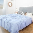 thumbnail image 3 of Unique Bargains Cooling Viscose from Bamboo Breathable Blanket Light Blue Full, 3 of 7