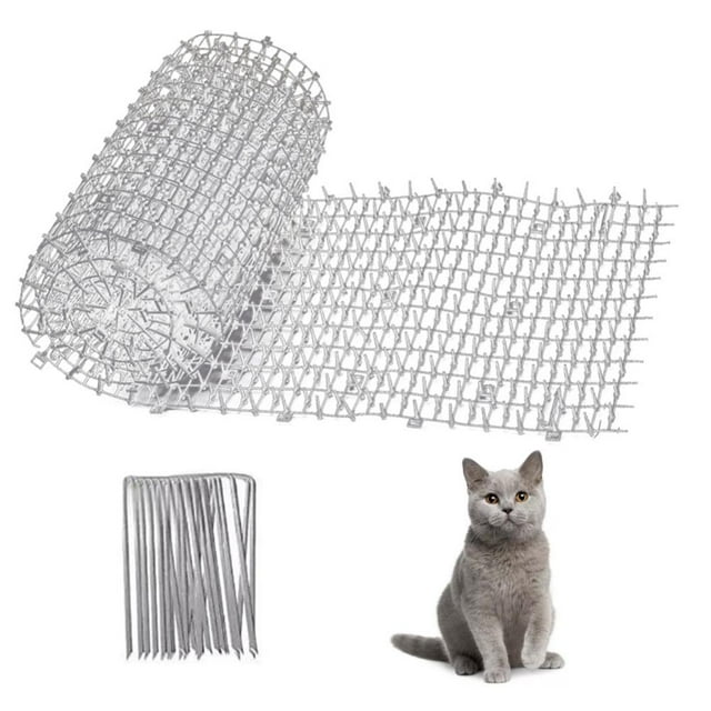 Barrera De Animales Para Jardín, Repelente De Animales Para Gatos, Alfombrilla Con Pinchos, Red Antigatos, Tapón De Excavación, Tira De Pinchos, Alfombrilla Con Pinchos Para El Hogar Eigraketly HA034781-00