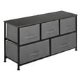 thumbnail image 4 of ZenSports 5 Drawer Modern Storage Dresser, 2-Tier Wide Chest Fabric Dresser Organizer Unit Light Gray, 4 of 10