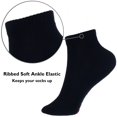 thumbnail image 5 of 3-12 Pairs Mens Plain Solid Cotton Sports Ankle Athletic Socks Low Cut Size 9-13, 5 of 7
