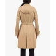 thumbnail image 2 of London Fog Women's British Khaki Belted Hooded Trench Coat Jacket, 2 of 2
