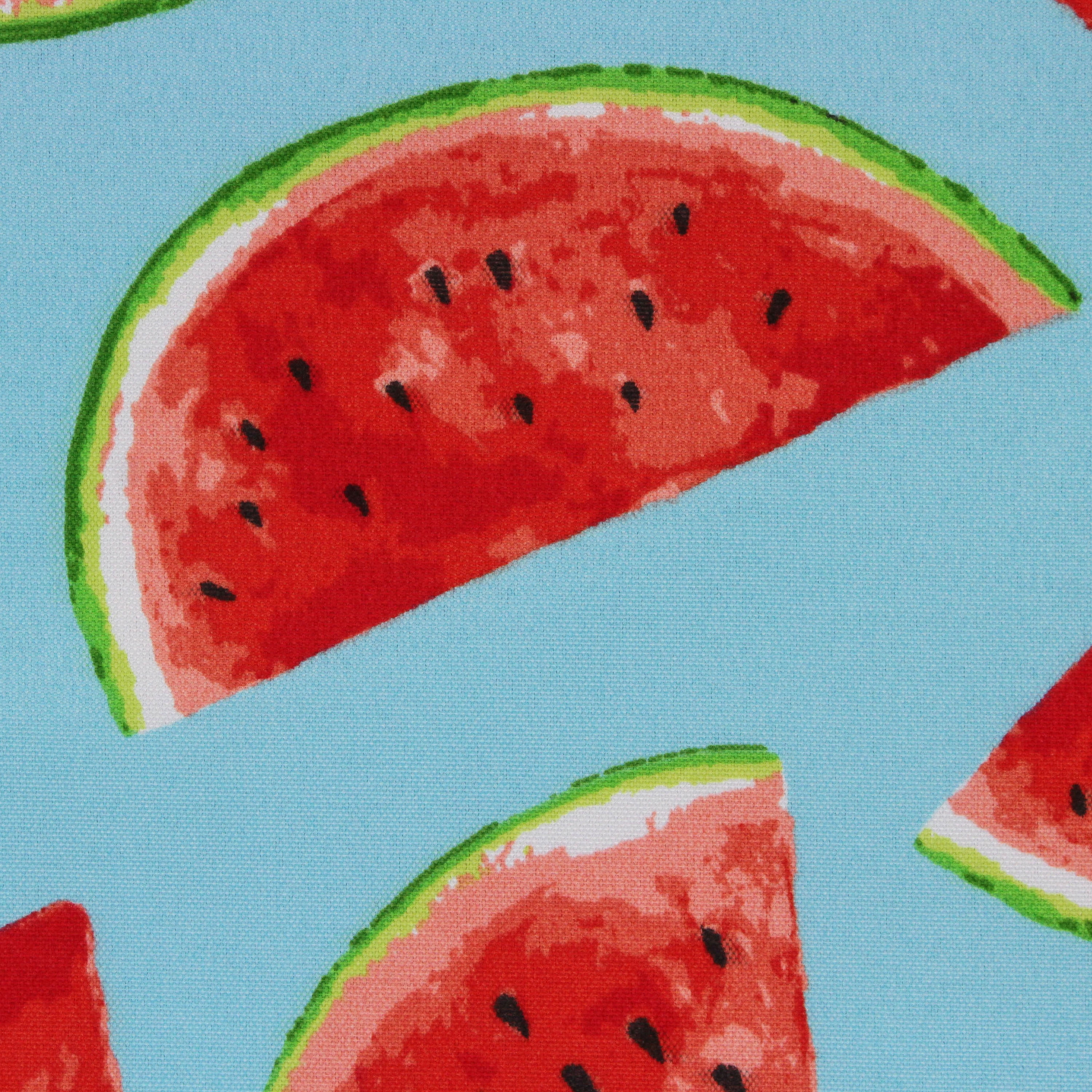 Berkshire Home 100% Polyester 54" Indoor/Outdoor Watermelon Aqua Fabric, by the Yard