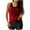 Red, variant on Ohufall Tankini Bathing Suits for Women Tummy Control Modest Swimsuits Plus Size Two Piece Swimwear Solid Top Boy Shorts