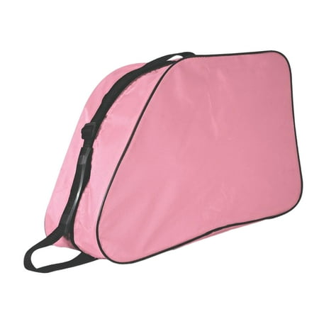 funtasica Roller Skate Bag Ice Skate Bag Handbag Portable Oxford Fabric Skate Carry Bag Storage Bag for Ice Skates for Ice Hockey Skates Pink