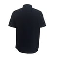 thumbnail image 2 of Camisa George Talla CH Manga Corta Lisa Negra, 2 of 4