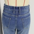 thumbnail image 6 of LYMAYTER Women Flare Jeans Skinny Microflared Denim Pants for S-2XL Fashion High Waisted Female Flare Jeans with Pockets, 6 of 8