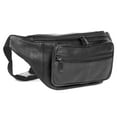 thumbnail image 2 of J. Buxton Men's Original Belt Bag Fanny Pack Leather, Black, 2 of 5