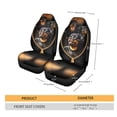thumbnail image 5 of Xoenoiee Rottweiler Dog Print Car Seat Cover Interior Decorative Accessories, Stylish Durable Front Seat Cover Anti Scratch Auto Seat Protector for Women Men, 5 of 6