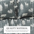 thumbnail image 4 of Great Bay Home Rustic Inspired Microfiber Sheet Set (Queen, Forest Animal - Dark Grey), 4 of 9
