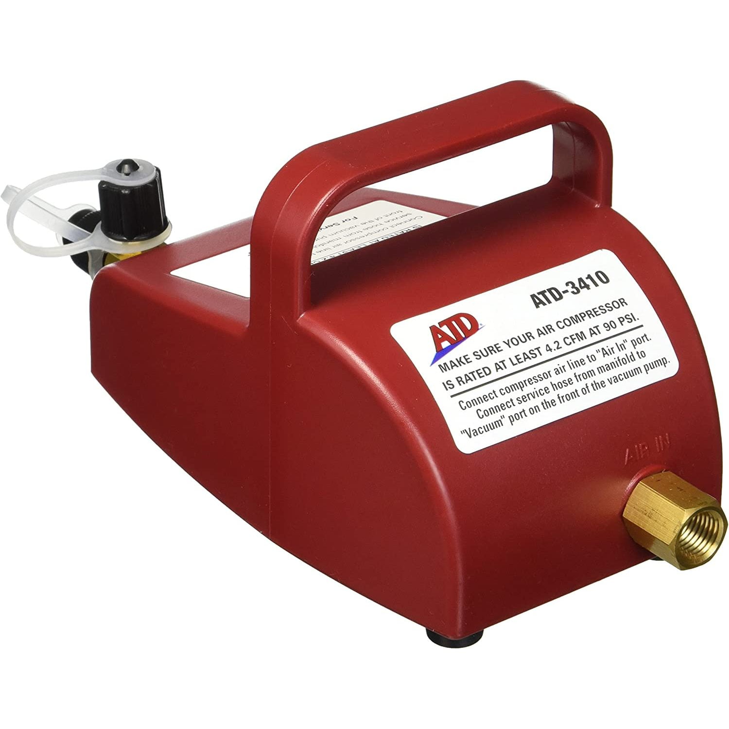 Tools 3410 Air Operated Vacuum Pump, Operates on shop air